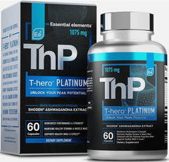 Essential Elements T-Hero Platinum Male Health Supplement, 60 Caps – EXP 09/2027