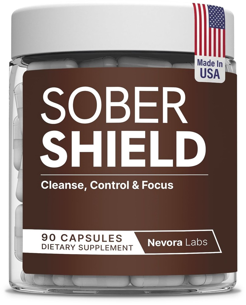 Sober Shield | All-in-One Detox & Craving Support – Focus, Mood & Motivation Sup