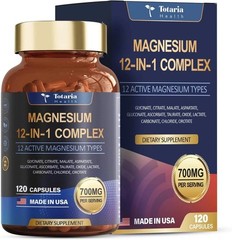 Magnesium 12 in 1 Formula 700mg – Glycinate Citrate Malate Taurate Daily Assista
