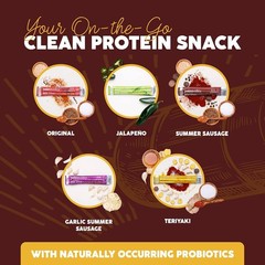 100% Grass Fed Summer Sausage Beef Sticks Free Snack – High Protein…..