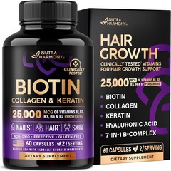 Biotin | Collagen | Hyaluronic Acid | Keratin – Hair Growth & Strength Support