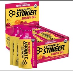 Honey Stinger Energy Gel Gluten Free Non-GMO Organic Fruit Smoothie 24 pack