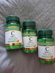 3 PACK Nature’s Bounty Vitamin C 500 mg, 100 Tablets Exp 08/2028