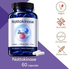 T Nattokinase Supplement – 10800 FU 60 Capsules Per Serving HO 4X 2026