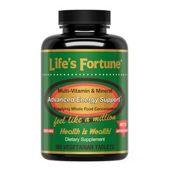 Life’s Fortune Multi Vitamin Mineral Natural Energy 180