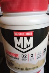 Muscle Milk Genuine Protein Powder Vanilla Creme High Protein 32g 30.9 oz
