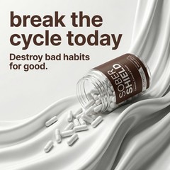 Sober Shield | All-in-One Detox & Craving Support – Focus, Mood & Motivation Sup