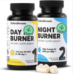 ColonBroom Day & Night Burner Weight Loss Supplement, Vegan Capsules 120 Ct