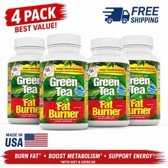 Applied Nutrition, Green Tea Fat Burner, 4 PACK, 90 Fast-Acting Liquid Soft-Gels