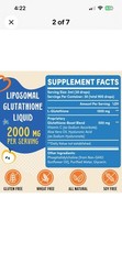 Prunucis 2000MG Liposomal Glutathione Liquid, 98% 4 Fl Oz (Pack of 2 x 2FL Oz