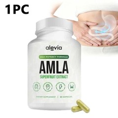 5x Alevia Organic Amla Capsules 1000mg Indian Gooseberry Antioxidant Supplement
