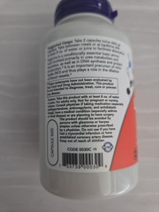 NOW FOODS L-Arginine 500 mg 100 Veg Capsules
