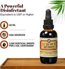 Lugol’s 2% Iodine Solution – 2 oz , Gluten-Free & Alcohol-Free Drops
