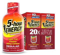 5 Hour Energy Pomegranate Shot 20Ct Sugar Free Zero Calorie