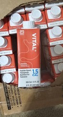 Case of 24, 8oz bottles Abbott Vital 1.5 Cal is calorically dense, nutrition.