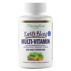 Earth’s Blend Once Daily Multivitamin, No Iron, 48 Organic Superfoods, Probio…