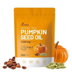 300ct Pumpkin Seed Oil & Saw Palmetto Softgels 1000mg Natural Supplement