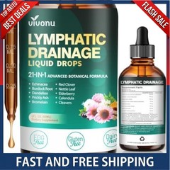 Lymphatic Drainage Drops Liposomal Immune Cleanse Support / Drenaje Linfatico