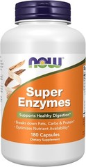 NOW Foods Super Enzymes – 180 Capsules – Exp 11/2026