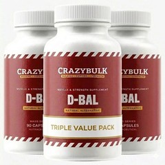Best Supplement for Muscle Gains Crazy Bulk D BAL 90Caps Pack of 3