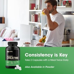 Optimum Nutrition Creatine 2500, 2.5g Monohydrate Muscle Strength, 100 Capsules