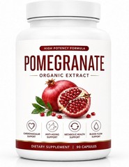 Alevia Organic Pomegranate Extract Capsules Natural Antioxidant Supplement