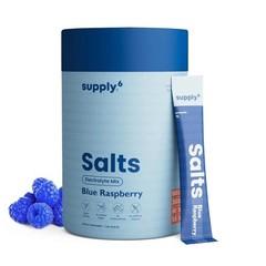 Supply6 Salts | Electrolyte Mix | Zero Added Sugar (18 Servings, Blue Raspberry)