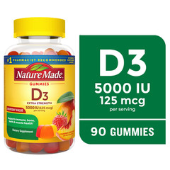 Nature Made Extra Strength Vitamin D3 5000 IU 125 mcg per Serving Gummies