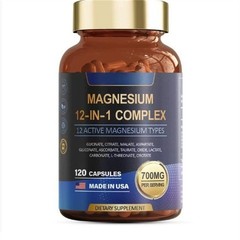 12-in-1 Totaria Magnesium Complex 700mgSupplement with Glycinate Citrate Malate