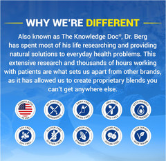 Dr. Berg Magnesium Glycinate Powder, Raspberry Lemon, 50 Servings