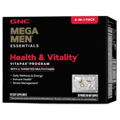 GNC Mega Men Performance and Vitality Vitapak Program 30 Pack