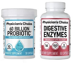 Physician’s Choice 60 Billion Probiotic & Digestive Enzymes Bundle USA SELLER-+