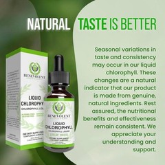 Liquid Chlorophyll Drops – Natural Detox Deodorant Gut & Liver Supplement Health