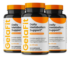 Gelafit, Gela Fit Daily Metabolism Support for Weight Assistance 3 Pack 180CT