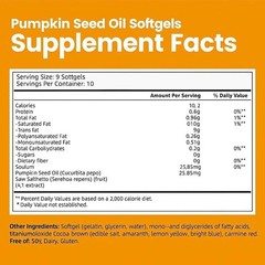 300ct Pumpkin Seed Oil & Saw Palmetto Softgels 1000mg Natural Supplement