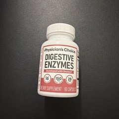 Digestive Enzymes by Physician’s CHOICE Multi Enzymes & Organic Prebiotics 60 CT