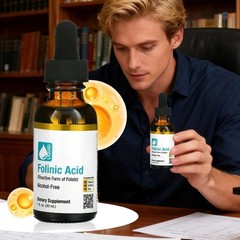 California Gold Nutrition Folinic Acid Alcohol 1 FL Oz (30 liquid measure – Lon