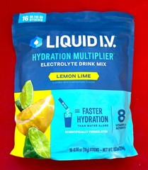 Liquid IV Hydration Multiplier, 16 Individual Serving Stick Packs Lemon Lime NEW