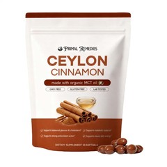 Cinnamon Ceylon Softgels, Ceylon Cinnamon Soft Gels 7200Mg Equivalent