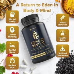 Nutraville Genesis Revival – Shilajit, Lion’s Mane 8 Sacred Botanicals to No…