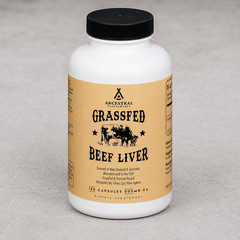 Ancestral Supplements Beef Liver 3000mg Grass Fed Freeze Dried 180 Capsules NZ