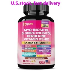 Zoyava Myo-Inositol D-Chiro Inositol Berberine D3+K2 90 Caps Exp 2027+