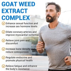 STRENGTH Horny Goat Weed Extract W/ Maca Root Powder, Saw Palmetto, L-Arginine.