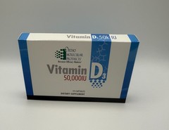 Ortho Molecular – Vitamin D3 50,000 IU – One pack of 15 Capsule -Exp: 7/2027