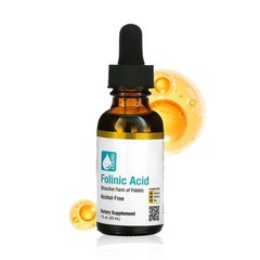 California Gold Nutrition Folinic Acid Alcohol 1 FL Oz (30 liquid measure – Lon