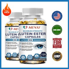 Zeaxanthin and Lutein 20 mg | 240 Softgels | Eye Health Vitamins with Grape Seed