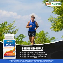 Best Naturals BCAA Branch Chain Amino Acid, 3200mg per Serving, 200 Capsules