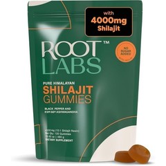 Root Labs 4000 mg Pure Himalayan Shilajit Gummies I No Added Sugar I120 Pouch**