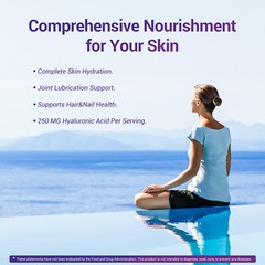 Hyaluronic Acid Capsules | 250mg | 240 Capsules| Non-GMO | by BIO NUTRI