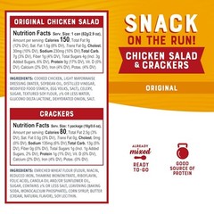 Ready-to-Eat Protein Snack: Chicken Salad with Crackers – 10g Protein